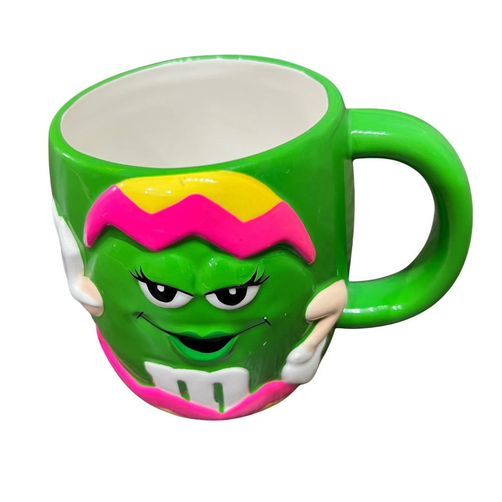 M&M's Green Character Easter Egg Mug Galerie Ceramic Coffee‎ Cup